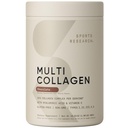 Sports Research Multi Colagen Proteine pulbere (tip I, II, III, V, X) cu acid hialuronic + vitamina C 