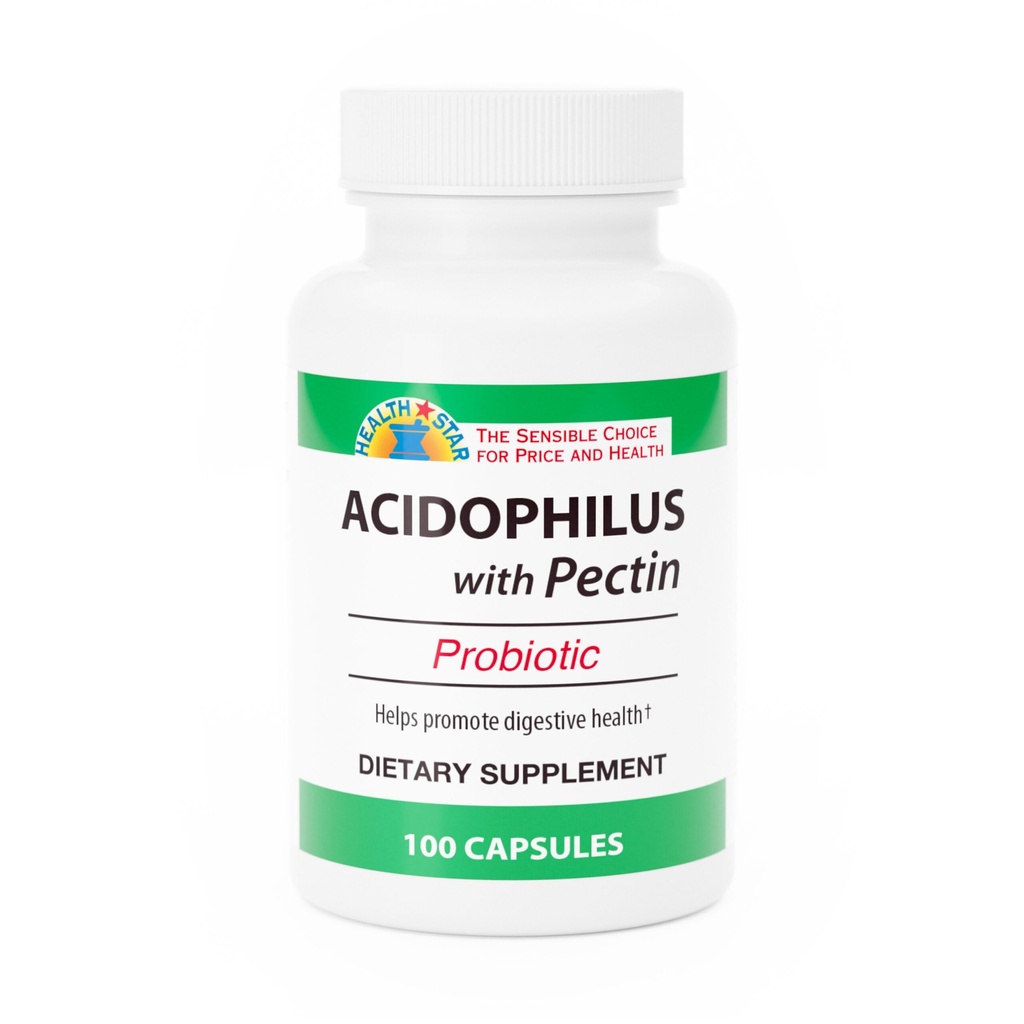 GeriCare Acidophilus cu Pectin Capsule Probiotice, Optimizes Intestinal Flora, Digestive Gut Function, Boosts Immune Defenses, și consolidează Oase, 100 Conte (Pachet de 1)