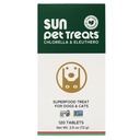 Sun Chlorella Sun Pet tratează Green Superfood Cat & Dog Supliment - Clorofil Eleuthero & Lecithin, Minerale, Antioxidanti si Vitamine pentru câini & Pisici - Immune Defense, Skin & Gut Health - 120 Bites