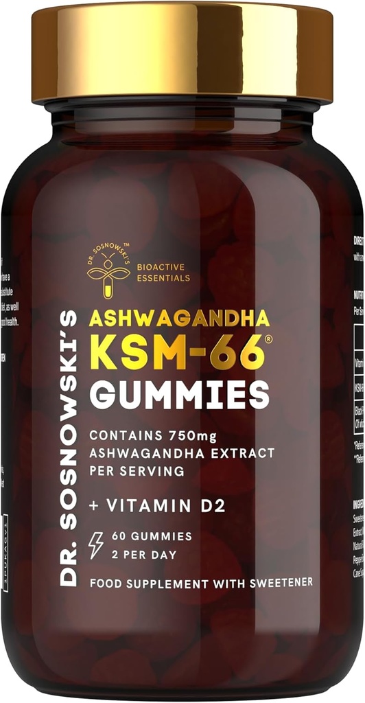 Dr Sosnowski BioActive KSM-66 Ashwagandha Gummies 
