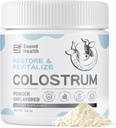Colostrum Supliment pulbere pentru oameni - Organic Bovin Colostru Supliment pentru Sanatate Gut, parul de crestere, Suport Imun - Nearomat (73 Serviri)