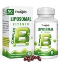 Complex Liposomal B conceput pentru absorbţie ridicată vitamine B cu Inositol colină Vitamina B1, B2, B3, B5, B6, Biotina, Folat, B12- metilat imun, energie, Brain inima suport 90 Softgels