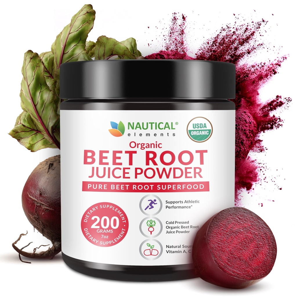 Pudră de sfeclă de suc Organic - presat la rece - 20:1 Concentrat - Pulbere de sfeclă concentrată Root - Oxid azotic - Suport de circulaţie - 57 Servirea de supliment rădăcină de sfeclă - 7oz
