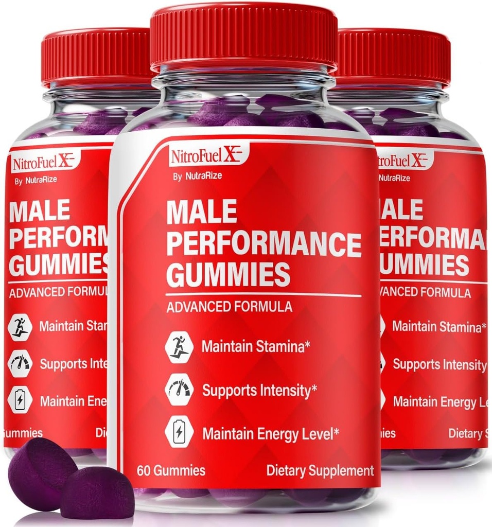 (3 Pachet) Nitrocombustibil X Gummies - Nitro combustibil oficial X Ultimate pentru bărbaţi, Nitro Combustibil X ME pentru performanţă şi sănătate generală, Toate naturale NitroFuel X ME Gummy, NitroFuel X Ultimate Gomitas (180 Gumies)