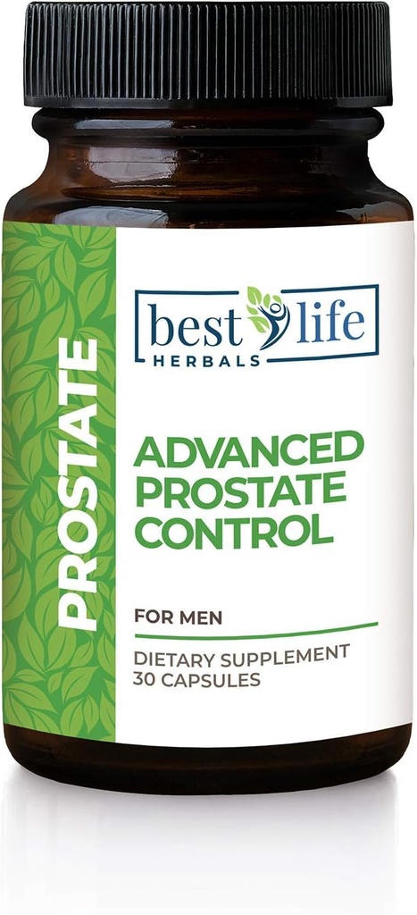 Cele mai bune plante de viață Advanced Prostate Control Supliment cu Saw Palmetto pentru bărbați Experiencing Prostate mărite, Urinare frecventă, Bladder hiperactiv -1 flacon