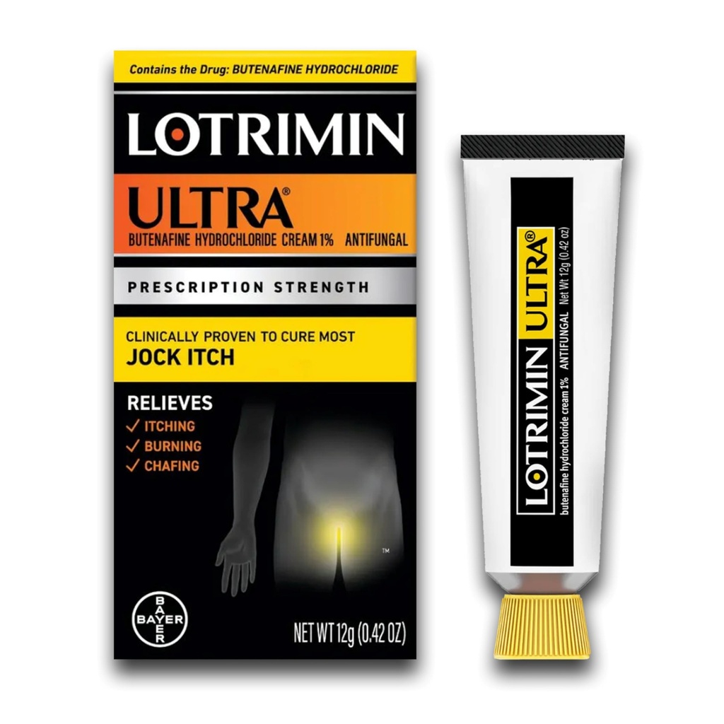 Lotrimin Ultra Jock Itch Cream - tratament puternic Butenafine clorhidrat pentru Jock mâncărime, 0.42 Ounce (12 Grams) (Packaging May Vary)