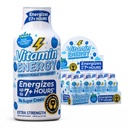 Vitamina Energie Immune+ Extra Putere Energie Shot Blue Raspberry 12 Pack, 260 mg Cafeina naturala, B-Vitamina, Citicolina, Ceai Verde, Imunitate & Focus Suport, Zero Zahăr, Gluten-Free 1.93 fl oz
