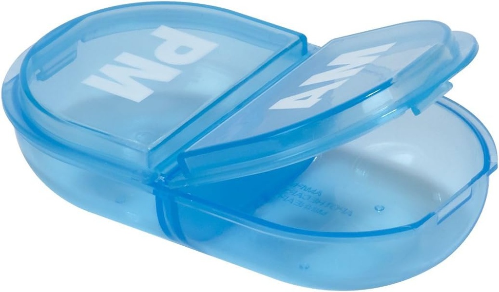 Ezy Doza de călătorie Farmacie Pilula Box și Medicină, Container de vitamine, Daily, AM Planner și depozitare, Compartimente Snap, Pachet de 6, Colros mai Vary
