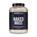 Masa de vanilie NAKED - toate naturale Vanilie Greutate Gainer Pulbere de proteine - 8lb vrac, OMG gratuit, gluten gratuit și soia, fără ingrediente artificiale - 1,260 Calorii - 11 Serviri