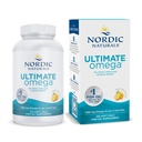 Nordic Naturals Ultimate Omega, Lemon Flavor - 120 Soft Gels - 1280 mg Omega-3 - supliment de ulei de pește de înaltă calitate cu EPA & DHA - Promovează creierul și sănătatea inimii - Non-GMO - 60 Serviri