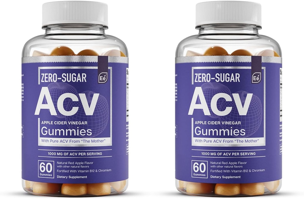 Elemente esentiale Zero-Sugar ACV Otet de cidru de cidru de cidru Gumies de la 