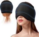 Migrene Ice Head Wrap Headater Relief Hat for Migrene with Cold & Hot Therapy Flexible Ice Head Wrap for Puffy Eyes Cold Compress Heaver Relief Cap for Tension Sinus & Stress