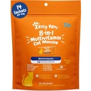 Zesty Paws 8-in-1 Multivitamine Vitamine Cat & Suplimente Mousse - Vitamine Cat pentru pisicile de interior - Tratament sănătos Stoarce sus pentru guta, Imun, Inima, Skin & Coat Support - Pui 14ct