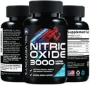 Extra Putere Oxid de azot Supliment 3X Rezistenta L Arginina, Citrulina Malate, AAKG, Beta Alanina - Premium Musculare Suport Booster azotic - Natural Energy & Heart Health Support - 240 capsule