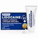 WELMATE - 5% Lidocaină Numbing Cream, 2oz (60g) - Concentrație maximă Lidocaină Cream - Hemoroizi Relief - utilizare externă Anestezic, Vitamina E - Rezitant pentru copii - Topical Skin Care