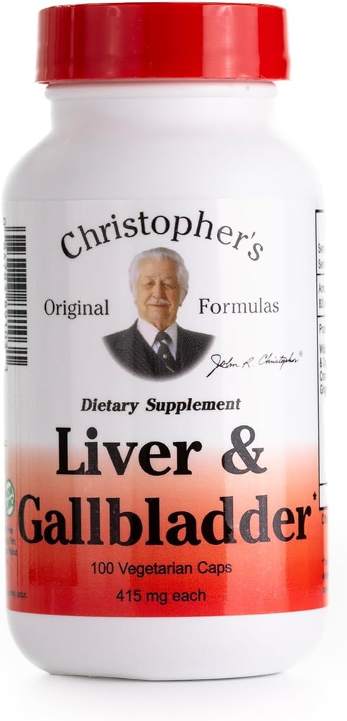 412494-Christopher's Ficat and Gall Bladder - 425 mg - 100 Capsule vegetariene