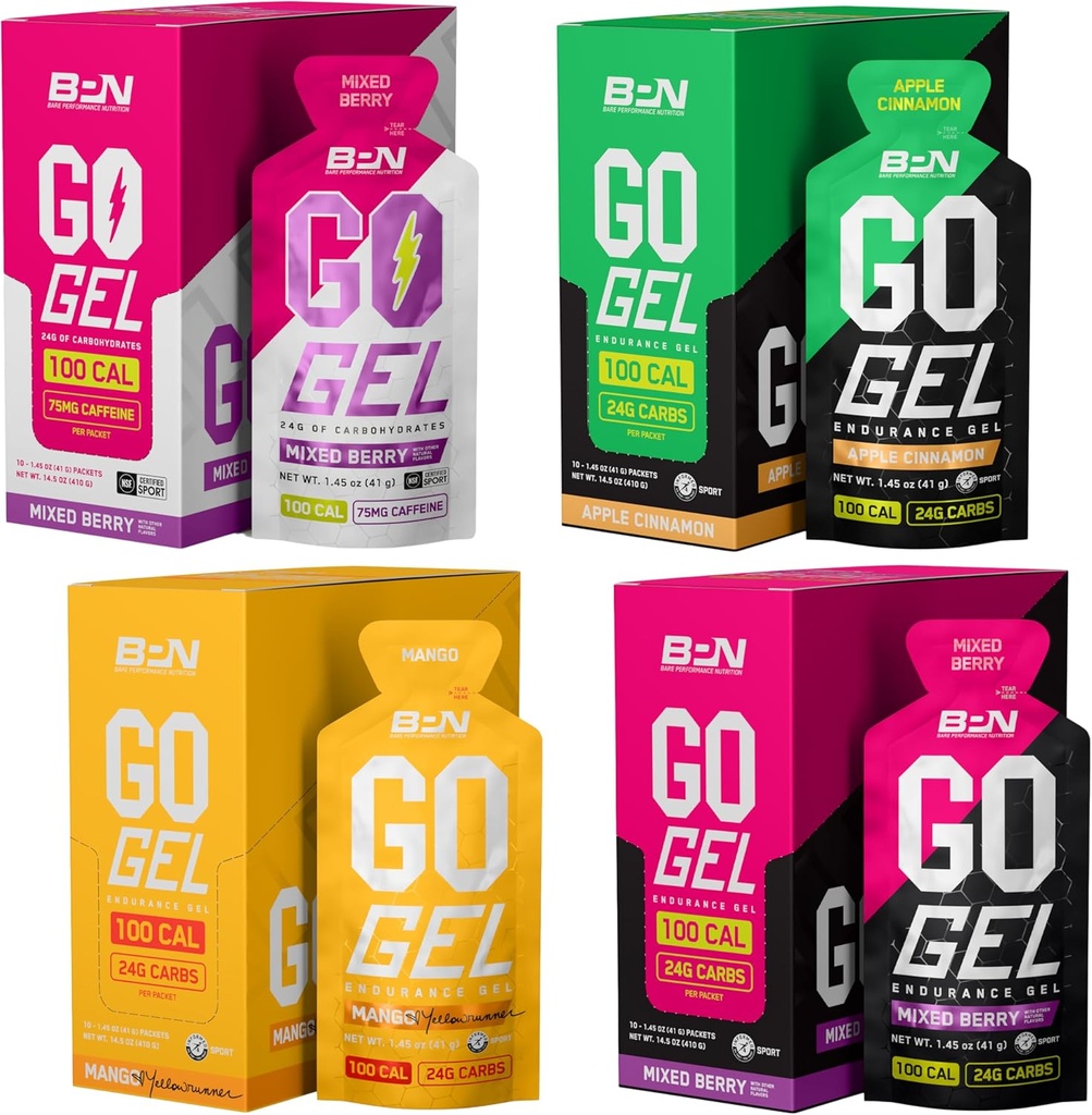 NUTRIŢIA DE PERFORMANŢĂ BARE BPN Go Gel Mega Variety Pack Bundle