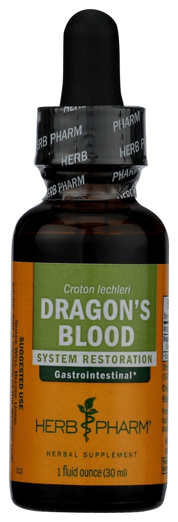 Herb Pharm Dragon's Blood Liquid Tree Sap for Digestive Support - 1 Ounce (DRAG01)