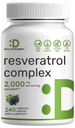 Complex Resveratrol 2000 mg, 240 Capsule Veggie 