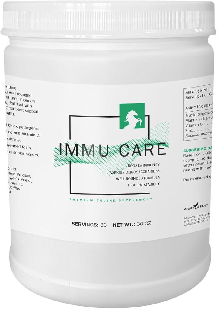 Green Star, Immu CareTM, Powder Equine Supplement, Feed Aditiv, 2 Lbs