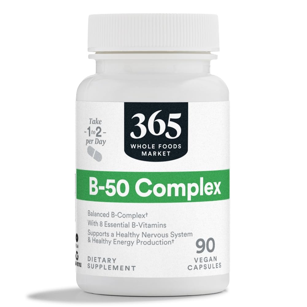 365 de Whole Foods Market, Vitamina B-50 Complex, Vegan, 90 capsule