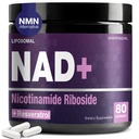 Suplimentul NAD - Nicotinamidă Ribozidă Resveratrol 900 mg, Liposomal NAD Supliment pentru femei şi bărbaţi, NAD Plus Pur organic