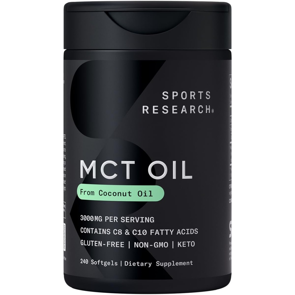 Sport de cercetare Keto MCT Pastile de ulei de la ulei de nucă de cocos 