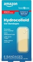 Îngrijire de bază Avansate rapid de vindecare Bandaje de gel hidrocoloid, mare, 6 ct