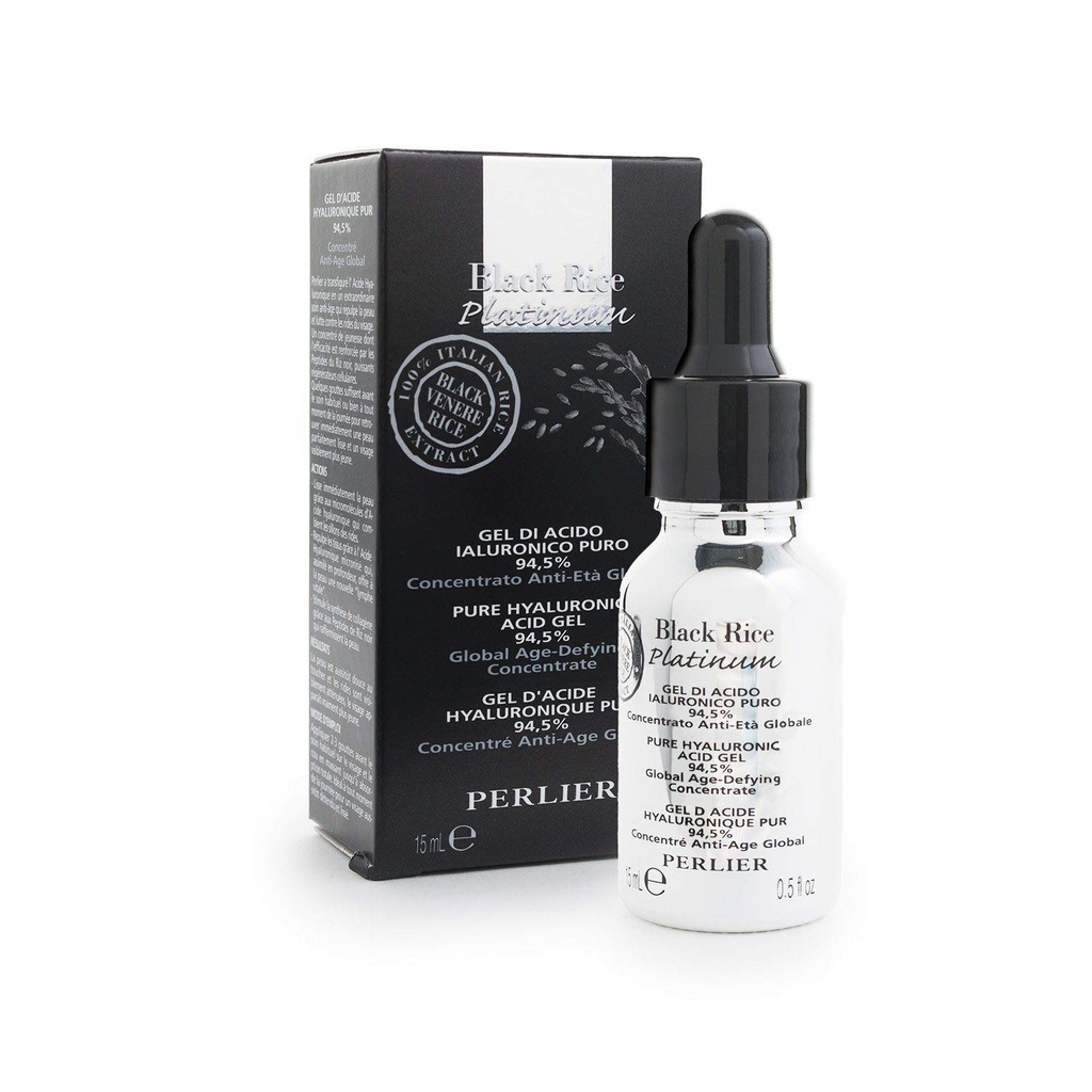 Perlier Black Rice Platinum 94,5 % Acid hialuronic pur, 0,5 fl. oz.