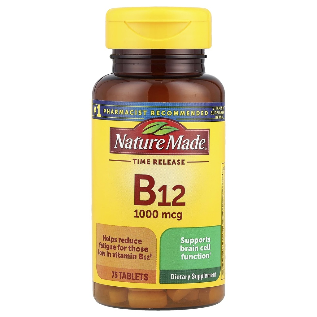 Natural Made, Vitamina B-12 1000 mg, 75 ct