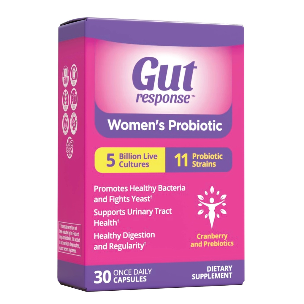Femeile Probiotice, incetineste imbatranirea digestiva, creste sistemul imunitar, sustine UT & Feminina sanatate, extract de afine, non-GMO, gluten gratuit si soia gratuit, 5 miliarde CFU, 30 capsule