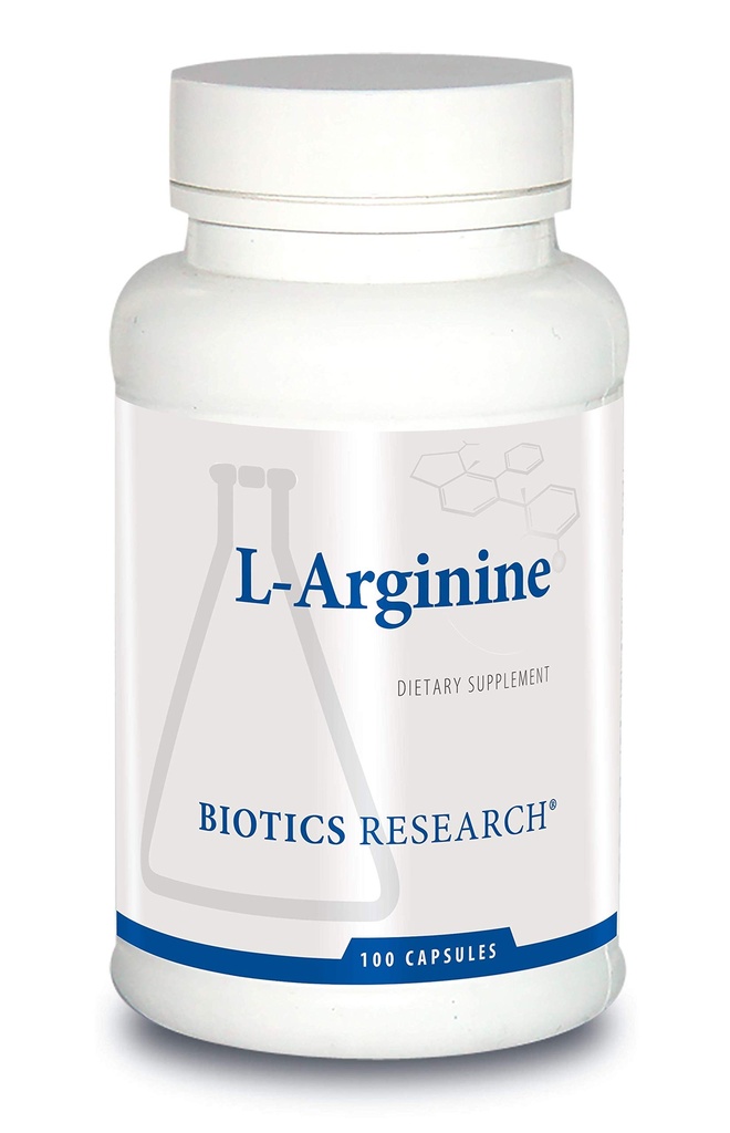Biotics Research L Arginine, Important Aminoacid, Bloc de constructii pentru muschi, Performanta de exercitii, Suport tesut Connectiv, Antioxidant Booster, Sustine Sanatatea cardiovasculara, 100 Capsule