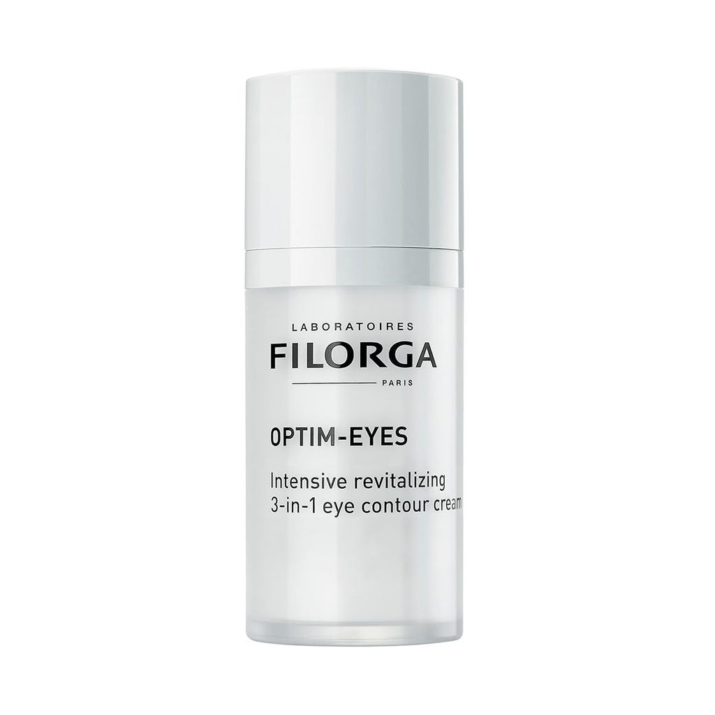 Filorga Optim-Eyes Eyes Cream, Revitalizarea 3-in-1 Tratamentul pielii pentru reducerea rapida a cercurilor intunecate, riduri si pufuri in jurul ochilor, 0,5 fl oz.