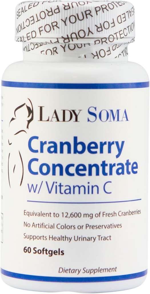 Lady Soma Cranberry UTI Defense cu vitamina C 