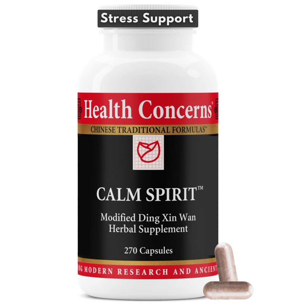 Sănătate Preocupări Spirit calm - supliment de relief de stres cu chinezi Herbal Blend - Suporturi calmă stare de spirit, wellness emoţional - Magneziu Glycinate & Extract de Hawthorn - 270 capsule