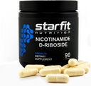 STARFIT - Nicotinamidă D-Ribosid, Booster NAD+, Energy & Focus Supplement, Suport Cellular Anti-Aging, 90 capsule