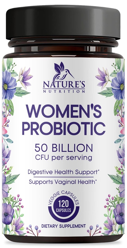 Probiotice pentru femei 60 Miliarde CFU - 16 Tulpini, Digestive Health, pH vaginal și suport imunitar, Prebiotice & Cranberry, Gut Health & Suport urinar, Perioada de valabilitate Probiotic Femei - 120 Capsule