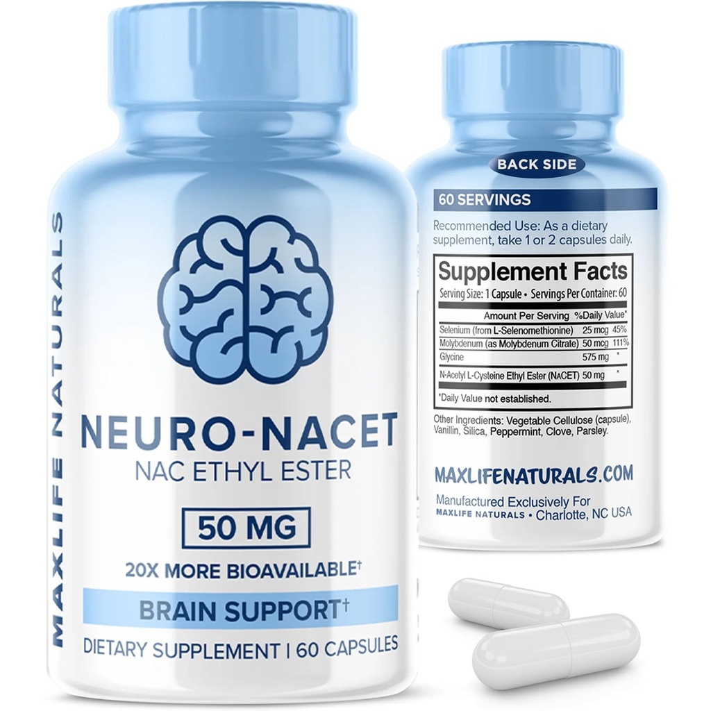 MaxLife Naturals Neuro NACET N-Acetyl L-Cysteine 