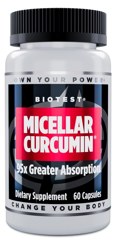 Biotest Micellar Curcumin - 95x Absorbţie - UCLA Inventat & Breveted - 60 capsule