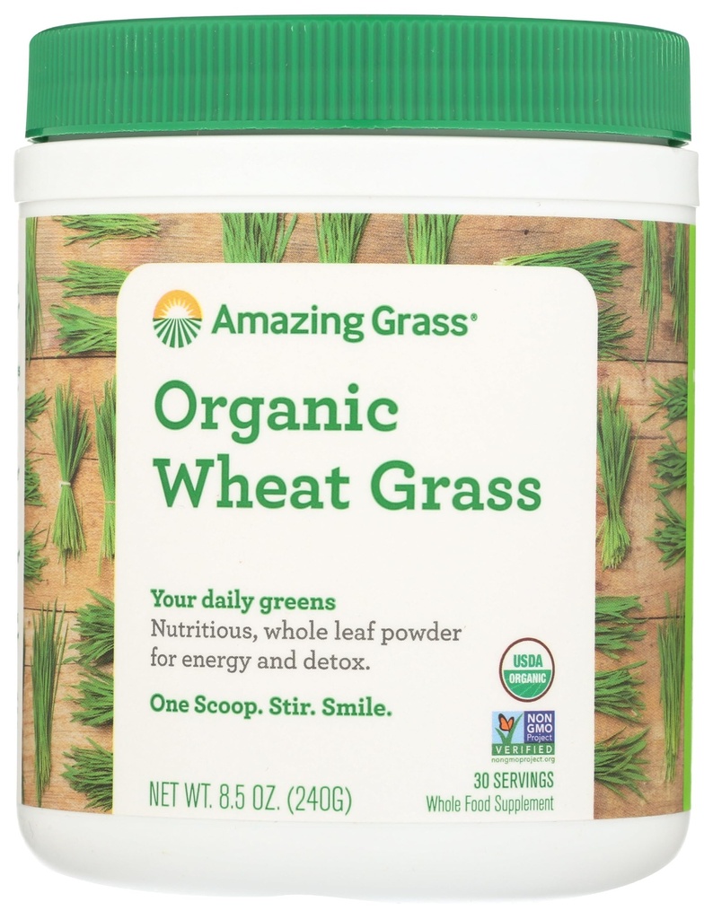 Uimitoare Grass Grass Grass pulbere: 100% Whole-Leaf Grass Pulbere pentru energie, Detox & Imunity Support, Clorofila furnizarea de verdeturi, 30 Serviri
