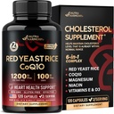 Red Drojdie Rice 1200 mg cu CoQ10 100 mg - cu magneziu 