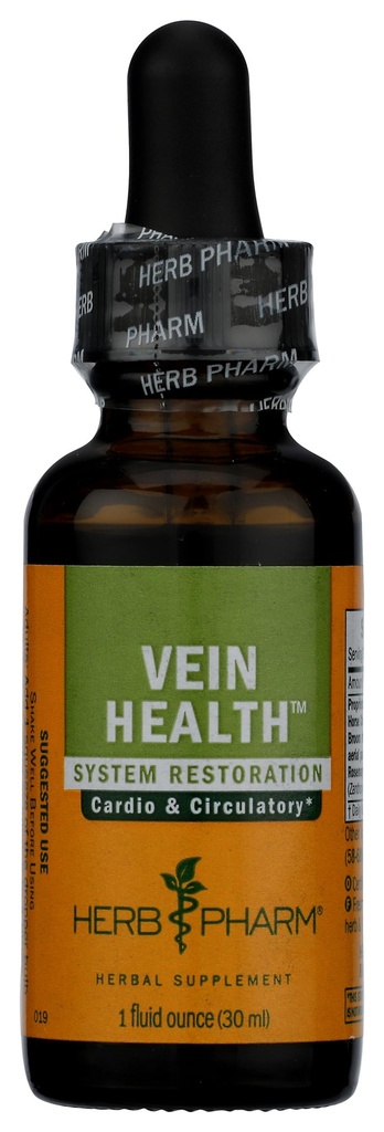 Herb Pharm Vein Health Liquid Herbal Form for Carvascular and Circulation System Support, 1 Fl Oz
