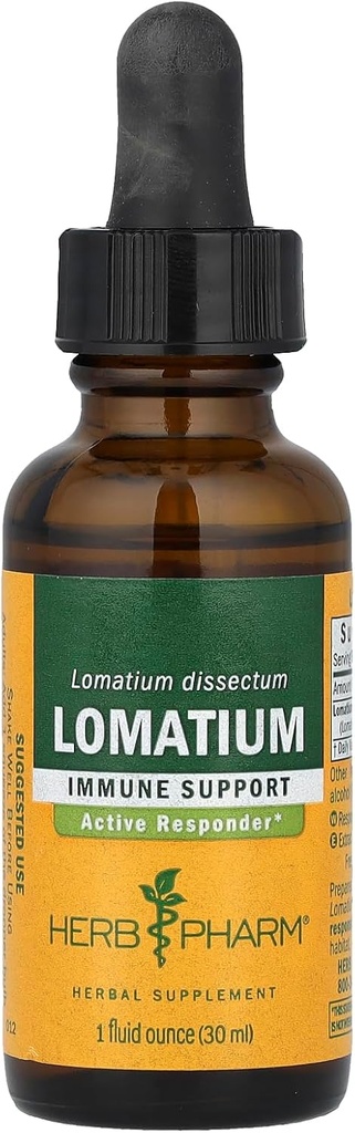 Extract lichid Herb Pharm Lomatium pentru suport sistem imunitar - 1 Ounce