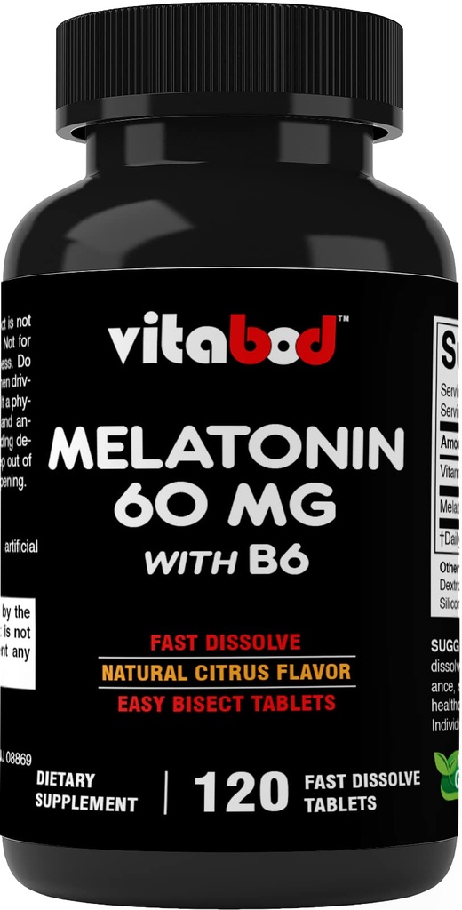 Melatonina 60 mg cu vitamina B6 