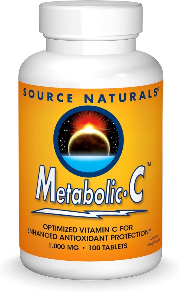 Naturals sursă Metabolic C, 1000mg vitamina C - 100 comprimate