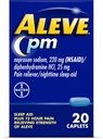 Aleve Pain Relief and Nighttime Sleep Aid Naproxen Sodium Caplets - 20 Count