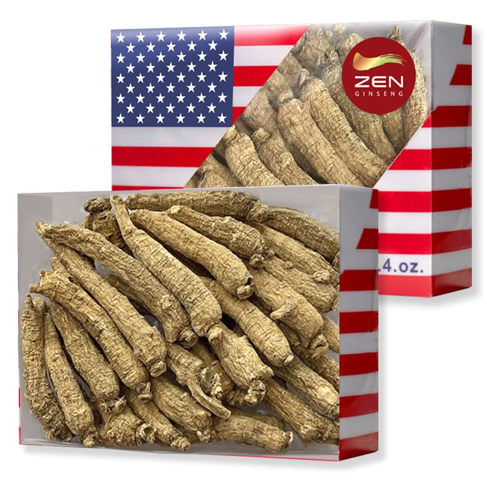 2 Cutii de mână selectate American Ginseng Root-Small Coada (4oz/Box) 