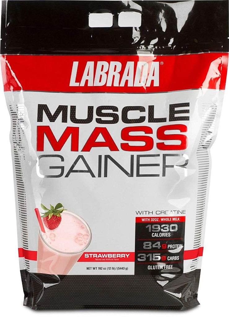 Labrada Nutriție musculare Gainer masă, căpșuni, 12 Lire
