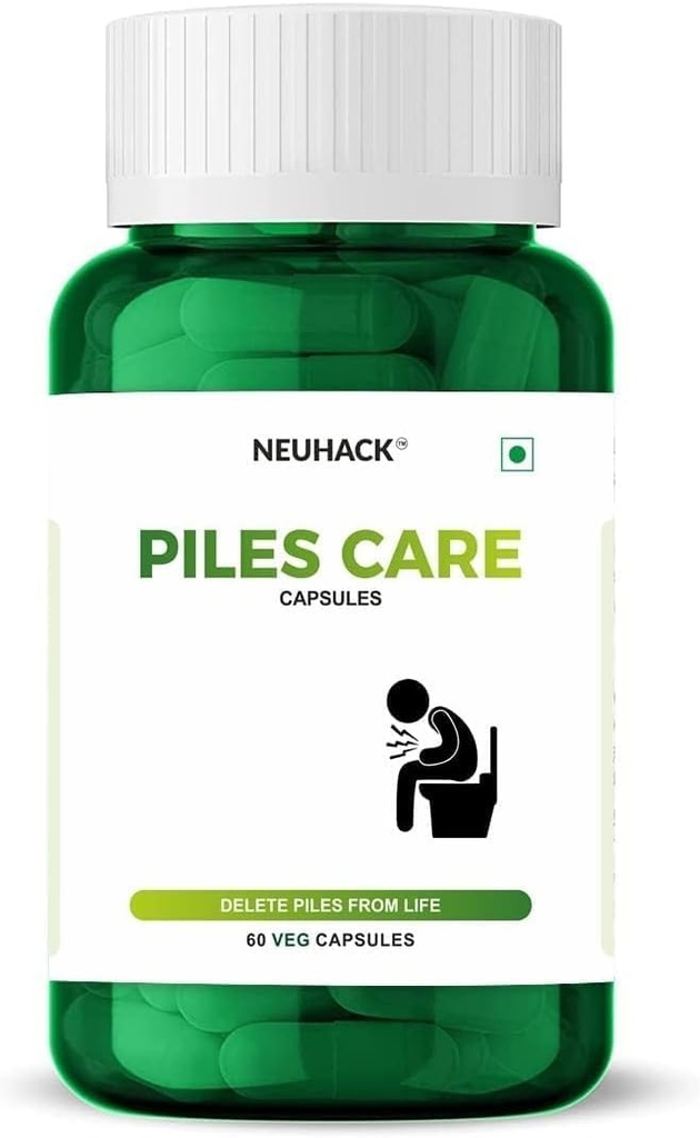 Piles Care Capsule din plante pentru Colon Health- Ayurvedic Piles Supliment 