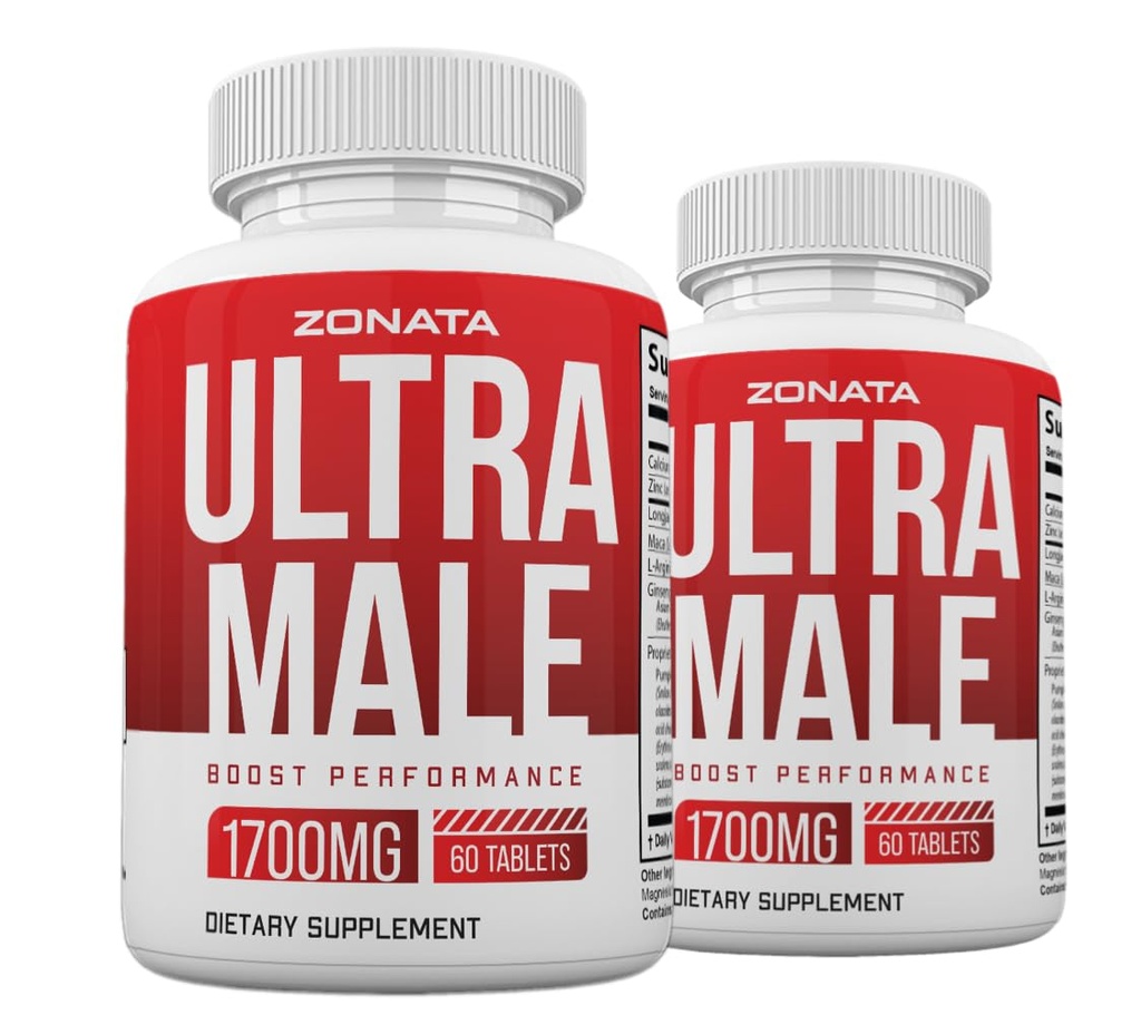 (2 ambalaj) Ultra Pastile masculine, putere Ultra masculin Supliment avansat Formula, 120 Conte